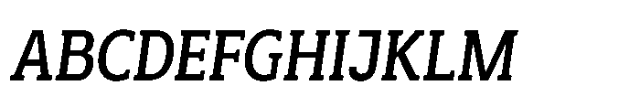 Mondly Bold Condensed Slanted Font UPPERCASE