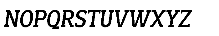 Mondly Bold Condensed Slanted Font UPPERCASE