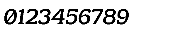 Mondly Bold Slanted Font OTHER CHARS