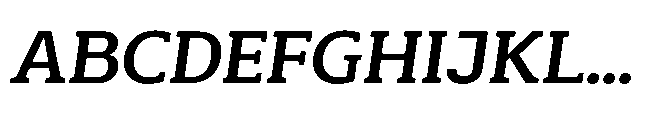 Mondly Bold Slanted Font UPPERCASE