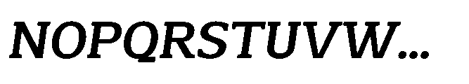Mondly Bold Slanted Font UPPERCASE