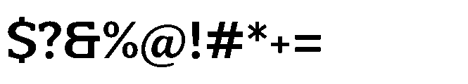 Mondly Bold Font OTHER CHARS