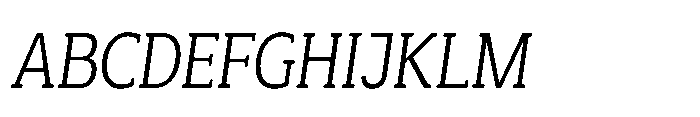 Mondly Condensed Slanted Font UPPERCASE
