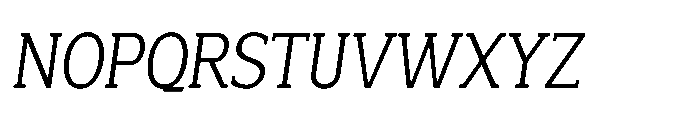 Mondly Condensed Slanted Font UPPERCASE