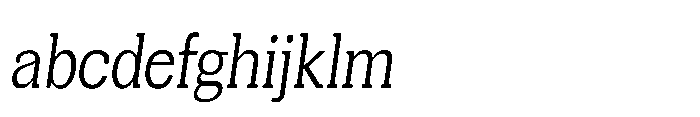 Mondly Condensed Slanted FONT