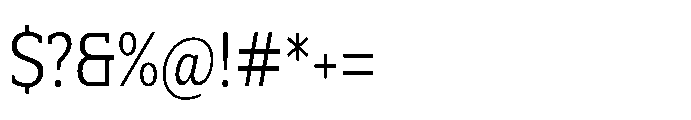 Mondly Condensed Font OTHER CHARS