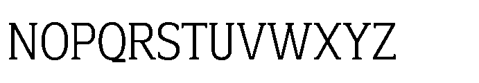 Mondly Condensed Font UPPERCASE