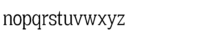 Mondly Condensed Font LOWERCASE