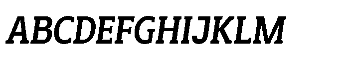 Mondly Extra Bold Condensed Slanted Font UPPERCASE