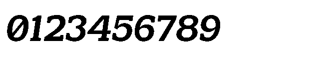 Mondly Extra Bold Slanted Font OTHER CHARS