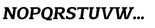 Mondly Extra Bold Slanted Font UPPERCASE