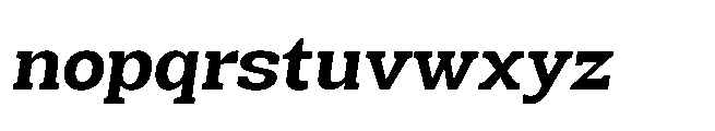 Mondly Extra Bold Slanted Font LOWERCASE