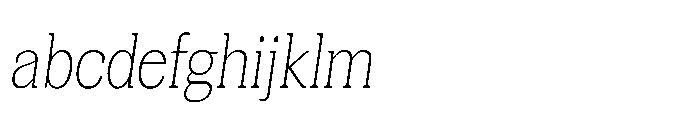 Mondly Extra Light Condensed Slanted FONT