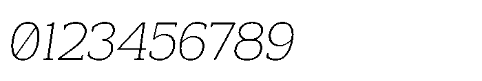 Mondly Extra Light Slanted Font OTHER CHARS
