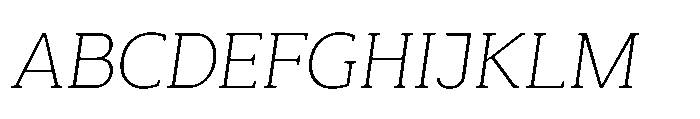 Mondly Extra Light Slanted Font UPPERCASE