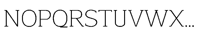 Mondly Extra Light Font UPPERCASE