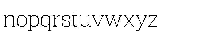 Mondly Extra Light Font LOWERCASE