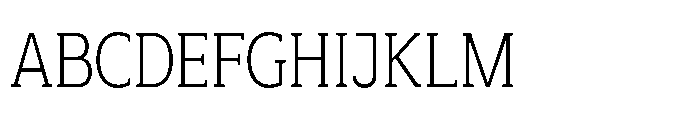 Mondly Light Condensed Font UPPERCASE