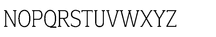 Mondly Light Condensed Font UPPERCASE