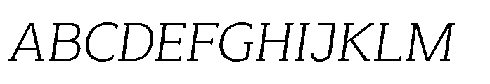 Mondly Light Slanted Font UPPERCASE