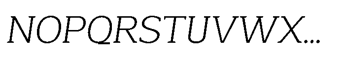 Mondly Light Slanted Font UPPERCASE