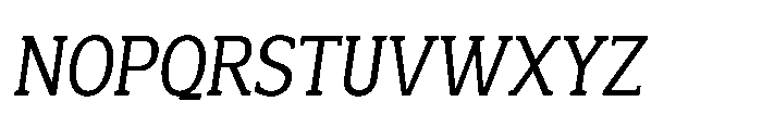 Mondly Medium Condensed Slanted Font UPPERCASE
