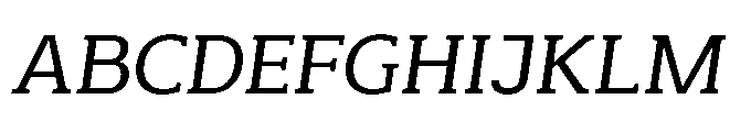 Mondly Medium Slanted Font UPPERCASE