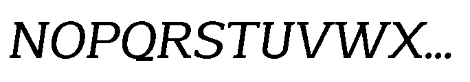 Mondly Medium Slanted Font UPPERCASE