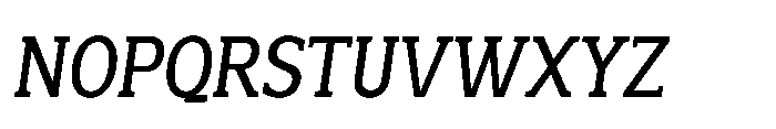 Mondly Semi Bold Condensed Slanted Font UPPERCASE