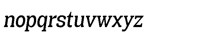 Mondly Semi Bold Condensed Slanted Font LOWERCASE