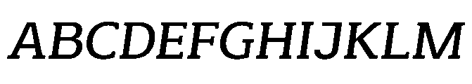 Mondly Semi Bold Slanted Font UPPERCASE