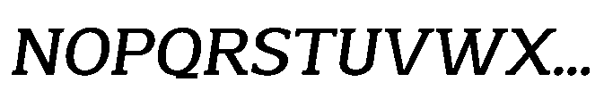 Mondly Semi Bold Slanted Font UPPERCASE