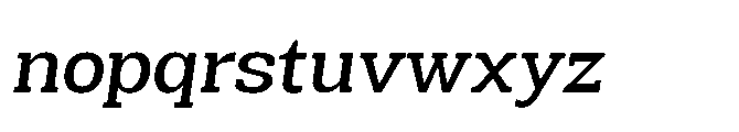 Mondly Semi Bold Slanted Font LOWERCASE