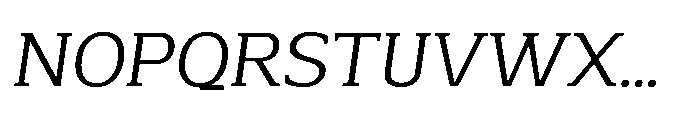 Mondly Slanted Font UPPERCASE