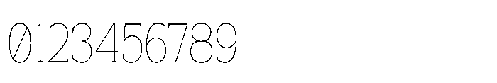 Mondly Thin Condensed Font OTHER CHARS