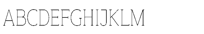 Mondly Thin Condensed Font UPPERCASE