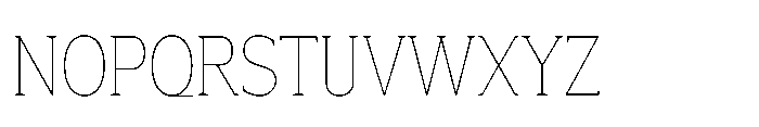 Mondly Thin Condensed Font UPPERCASE