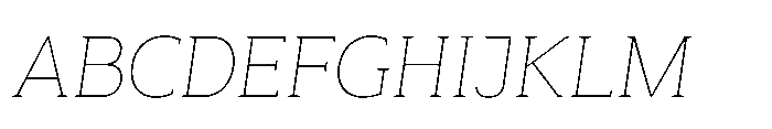 Mondly Thin Slanted Font UPPERCASE