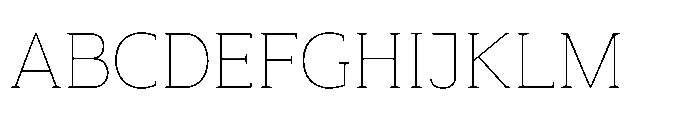 Mondly Thin Font UPPERCASE