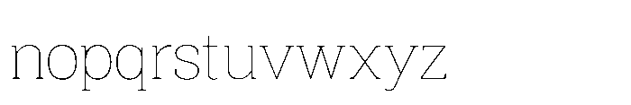 Mondly Thin Font LOWERCASE