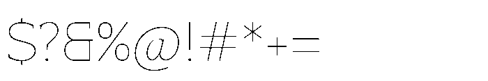 Mondly Variable Thin Font OTHER CHARS