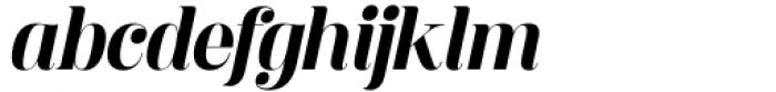 Monema Semi Bold Italic Font LOWERCASE