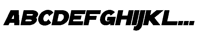 Monesa Display Slant Regular Font UPPERCASE