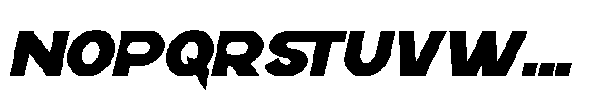 Monesa Display Slant Regular Font UPPERCASE