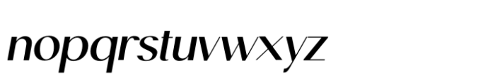 Moneta Sans Bold Italic Font LOWERCASE