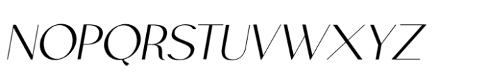 Moneta Sans Italic Font UPPERCASE
