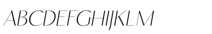 Moneta Sans Light Italic Font UPPERCASE