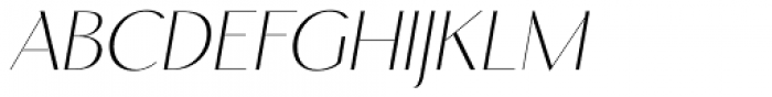 Moneta™ Sans Oblique Light Font UPPERCASE