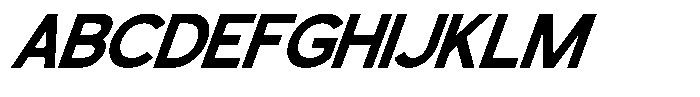 Monety Oblique Font UPPERCASE