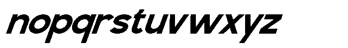 Monety Oblique Font LOWERCASE